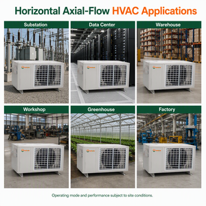 Factory OEM ODM Horizontal Axial-Flow Air-Water Cooling Unit for Industrial Projects Custom Voltage Air Conditioning Low Investm - Product Image 3