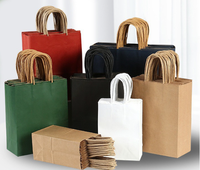 Sac d'épicerie personnalisable à fond carré en matériau recyclé brun, imprimé à l'écran, écologique et très vendu, pour emballage cadeau