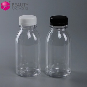 Empty PET Juice Food Grade Packaging 100ml 150m <strong>200ml</strong> 250ml Anti-theft Screw Cover <strong>Bottle</strong> Beverage <strong>Bottle</strong> - Product Image 1