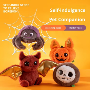 Fishprincess yeni cadılar bayramı interaktif gıcırtılı diş temizleme pamuk köpek Chew oyuncak tatil parti için Pet çiğnemek oyuncaklar - Product Image 2
