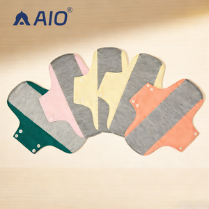 Serviettes hygiéniques féminines réutilisables en coton AIO Maternity Anti-<span class=keywords><strong>Slip</strong></span> Graphene, protège-slips écologiques super absorbants - Product Image 1