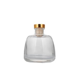 ขวดแก้วกระจายกลิ่นทรงกลมขนาด100มล. จุกสีทองใสใสน่ารัก - Product Image 1