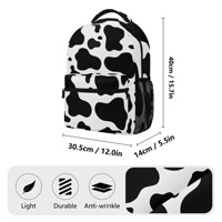 Sacs à dos étudiants personnalisés à motifs, grande capacité, en polyester imperméable, avec compartiment pour ordinateur et bretelles courbées