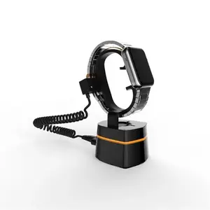 10 Units/Lot Black Smart Horloge Wearable Retail Beveiliging Ervaring Display Standaard Houder Met Alarm