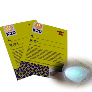 Anti-contraffazione UV reagire filigrana in fibra di sicurezza Offset <span class=keywords><strong>buono</strong></span> <span class=keywords><strong>buono</strong></span> <span class=keywords><strong>buono</strong></span> <span class=keywords><strong>regalo</strong></span> biglietto concerto con rotocalco stampa - Product Image 1