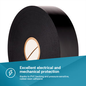 10เมตรสีดำสีขาวสีแดงสีฟ้า3Mx 3/4 Inchx33ฟุต10เมตรสายเทียมฉนวนกันไฟฟ้าไวนิลสารหน่วงไฟเทปพีวีซี - Product Image 3