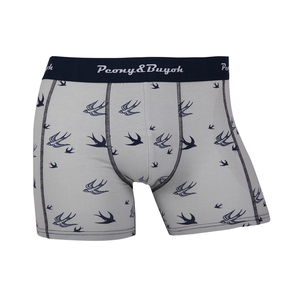Boxer da Uomo Stampati Slim Elasticizzati in Viscosa di Bambù Traspiranti Antibatterici Delicati sulla Pelle Ecologici Personalizzabili OEM - Product Image 1