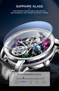 Reloj de pulsera mecánico de lujo informal único, con logotipo de marca privada personalizado, 46 mm, Miyota, automático, para hombre. - Product Image 4