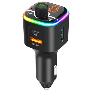 <span class=keywords><strong>Modulador</strong></span> FM Inalámbrico Portátil para Transmisor FM, Reproductor MP3, Compatible con WAV/APE, Cargador Rápido USB para Auto, Manos Libres con <span class=keywords><strong>Voz</strong></span> - Product Image 1