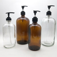 Flacon vide en PET ambré écologique pour cosmétiques, avec pompe et capuchon pulvérisateur, 300 ml