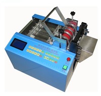 Machine de découpe de bande élastique pour micro-ordinateur, ruban en nylon, fermeture éclair métallique tissée, machine de découpe de ceinture en cuivre