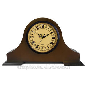 Montre de table ronde en bois, Vintage, avec cadran, manche, Pendule de bureau classique - Product Image 1