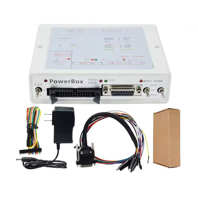2025 Newest Power Box Full Set JTAG for FLASH Via J2534 Works With Openport for FLASH ECU-Soft OBD PowerBox J2534 ECU Programmer