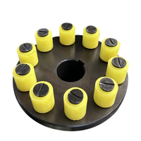 Accouplement à broches élastiques de type TL pour applications de pompes à eau, de ventilateurs arrière et de machines, en caoutchouc et métal, noir