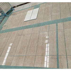 Carreaux de marbre gris César chinois personnalisés, surface en cuir antique, antidérapants, carreaux de sol en marbre poli <span class=keywords><strong>60x60</strong></span> - Product Image 4