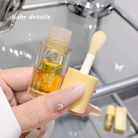 Huile à lèvres hydratante et imperméable à paillettes, changeant de couleur selon le pH, effet repulpant, mini gloss vegan pour les lèvres, marque privée