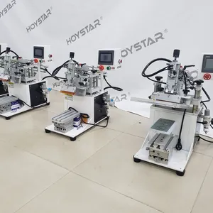 Küçük masaüstü elektrikli frizbi serigrafi baskı makinesi