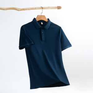 Polo de Negocios Casual para Hombre, 230 Gramos, Sorona Peinada, Resistente a las Arrugas, Elástico, de Alta Calidad y Transpirable - Product Image 1