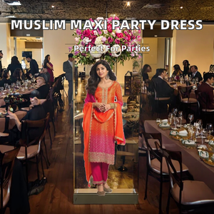 Nouvelle robe de fête Abaya pour femmes musulmanes en polyester 2024 - Product Image 2