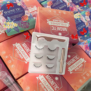 Kit <span class=keywords><strong>Eyeliner</strong></span> 3D Silk Magnet Lashes et <span class=keywords><strong>cils</strong></span> magnétiques réutilisables longue durée Vente en gros - Product Image 3