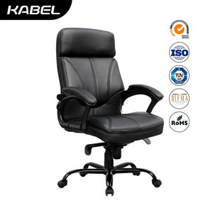 Sedia da Ufficio Direzionale in Pelle Resistente con Funzione Girevole, Design Moderno, Lussuosa Pelle Sintetica, Silla Ejecutiva - Product Image 1