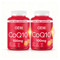 OEM Private Label CoQ10 100mg Heerlijke Gummy Supplementen Vegan CoQ10 Gummies Antioxidanten Hartgezondheid Ondersteuning