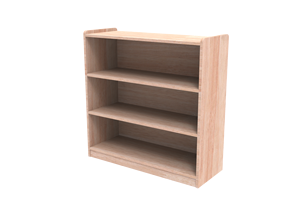 خزانة ألعاب خشبية للأطفال عالية الجودة ، خزانة ثلاثية الشبكة ، رف كتب إبداعي لمجلات من ثلاث شبكات - Product Image 3