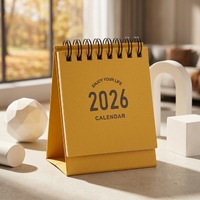 Calendrier de bureau en papier personnalisé avec option de cadre photo, planificateur mensuel, impression OEM pour usage professionnel