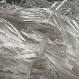 Correias de poliéster branco com fivela de metal para romper, 4 cm de largura x 2.4 m de comprimento, 3500 kg