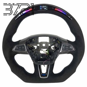 2015-2018 FOR Ford Focus MK3 RS ST Carbon Fiber Steering Wheel Sport Upgraded LED Display Screen Automotive Interior Accessories - Product Image 1