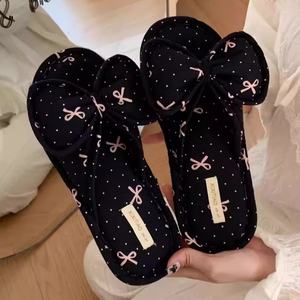 Chaussons pour femmes XIXITIAO, absorbant la transpiration, avec nœud, semelle ultra douce, <span class=keywords><strong>chaussures</strong></span> de chambre, respirantes, pour toutes les saisons, chaussons d'intérieur - Product Image 1