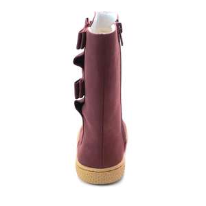 Semelle en gomme de haute qualité Super Soft Barefoot Flat Breathable Leather Casual Cute Print Western Brown Ankle Boot pour bébé Todd - Product Image 2