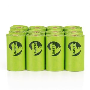 High Quality Eco-Friendly <b>Small</b> Size Dog Poop Bags Green <b>Compostable</b> Biodegradable Plastic Poo Bags Luxury Style - Product Image 4