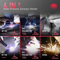 Soldadora TIG de Aluminio YEESTECH 200A AC/DC con Pulsos, Pantalla LED Grande, Inversor Digital STICK/TIG, 220V, Doble Voltaje, Nueva