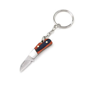 Couteau de camping pliable miniature léger en acier inoxydable avec poignée en bois pour déballer les colis - Product Image 4