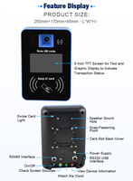 Rakinda RD300, Validador de Boletos con Código QR Android de 5 Pulgadas, Máquina POS de Pago, Lector de Tarjetas Inteligentes para Autobús y Transporte Público