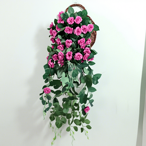 Rose di Seta Realistiche da Appendere, <span class=keywords><strong>Fiori</strong></span> Artificiali Stampati a Iniezione per Decorazioni Casa e Matrimoni, Fornitura all'Ingrosso - Product Image 2