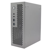 Boîtier de jeu ITX personnalisé en alliage d'aluminium, mini-ordinateur de bureau compatible avec les cartes mères ITX