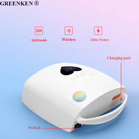 Lampe de Nail Art à Séchage Rapide, 220W, Rechargeable, Thérapie Portable, Lampe en Cristal, Vernis à Ongles, Séchage