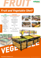 Table de présentation de produits Highbright populaire pour supermarchés et épiceries