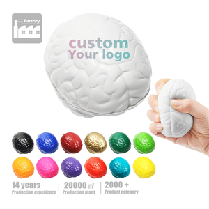 Promotion PU Brain Antistress Ball Custom logo High Quality PU Foam Stress Ball