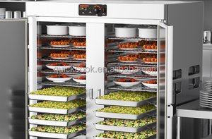 Venta caliente comercial banquete eléctrico carro móvil 11 bandejas calentador de alimentos carro vertical calentado gabinete de sujeción con rueda - Product Image 2