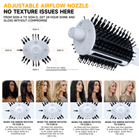 Kames Sunryze MOQ 500 OEM/ODM Vente en gros Sèche-cheveux professionnel 1400W Moteur sans balais 3 vitesses Multi-styler Auto-bouclant Chaud
