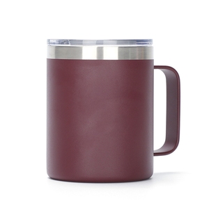 Nueva <span class=keywords><strong>taza</strong></span> de café aislada de acero inoxidable de doble pared de 12 oz y 14 oz <span class=keywords><strong>con</strong></span> asa de tapas Color en stock <span class=keywords><strong>Precio</strong></span> barato - Product Image 1