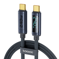 Toocki 2M Type-C Câble de chargeur 240W Haute vitesse de charge Synchronisation des données Alliage d'aluminium pour ordinateurs portables de jeu