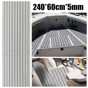 2400x900/600x5mm EVA Foam Faux Teak Boat Decking Sheet Self-Adhesive Marine Flooring Boat Deck Mat <b>Yacht</b> Accessories Gray Brown - Product Image 4