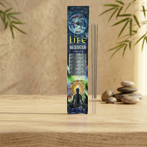 Bâtonnets d'encens Tranquil Indian Red Bathi Darshan Life Meditation (50 bâtonnets) avec mélange d'herbes apaisantes pour une concentration profonde et la méditation - Product Image 3
