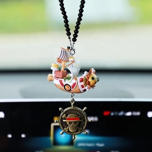 Figurine de collection de bateau pirate de dessin animé Going Merry/ Thousand Sunny, pendentif de voiture, jouet de collection - Product Image 2