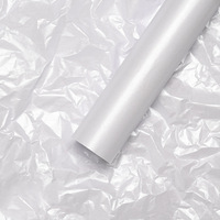 Maßgefertigtes 28g 38g Perlglanz-Seidenpapier Dünnes Weißes Rotes & Braunes Blumendesign mit PE-Beschichtung für Geschenk- & Lebensmittelverpackungen