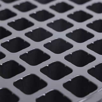 Plateau hydroponique flottant noir en PET à 128, 136, 162, 200 cellules pour semis